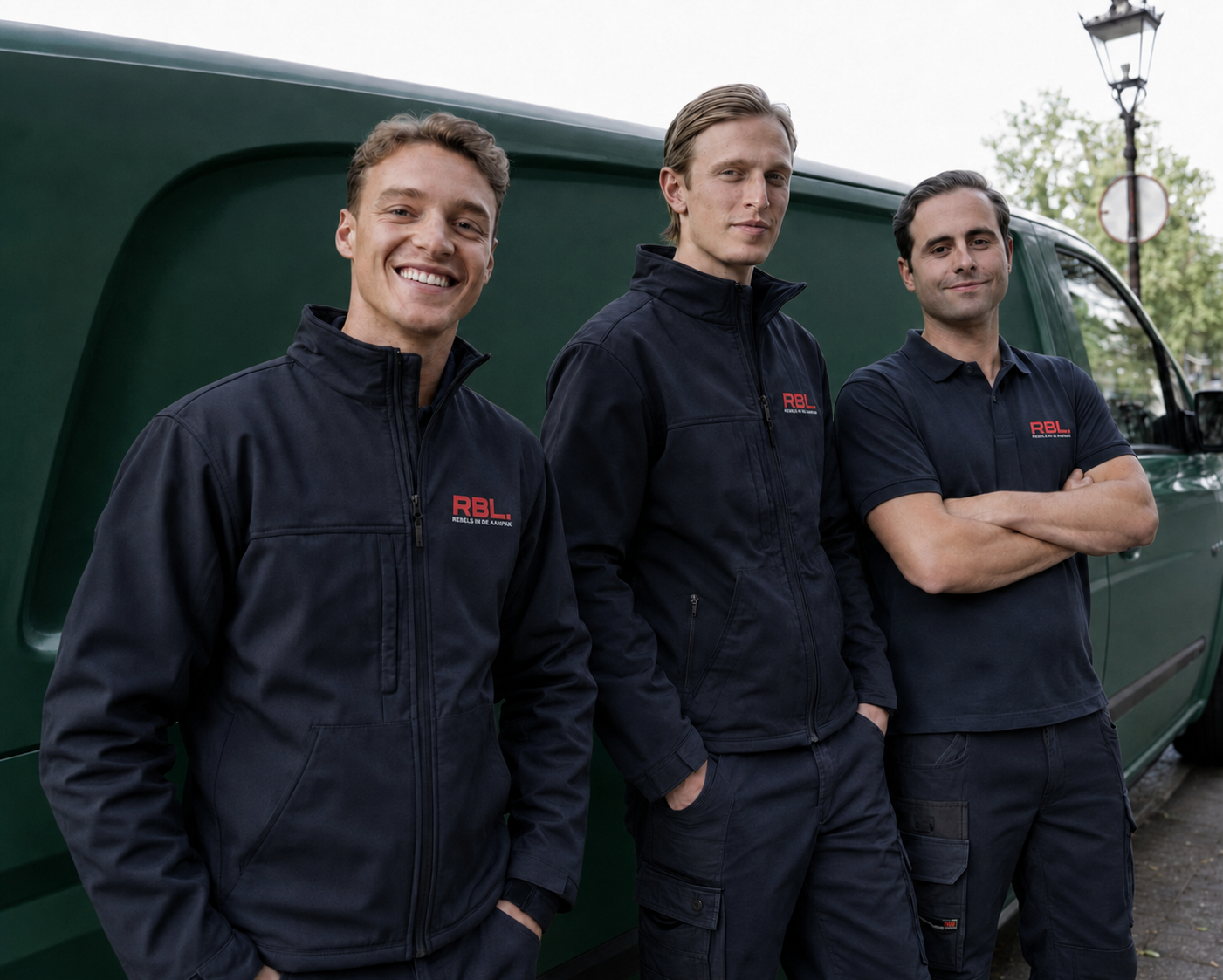 Het RBL team bij onze bedrijfsbus